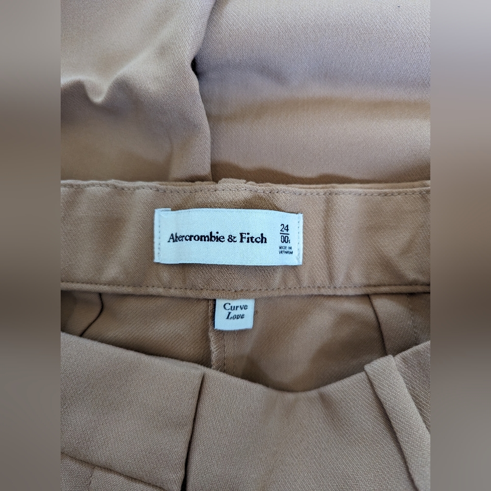 Curve Love A&F Sloane Tailored Pant, Brown 24 SHORT - Picture 8 of 10